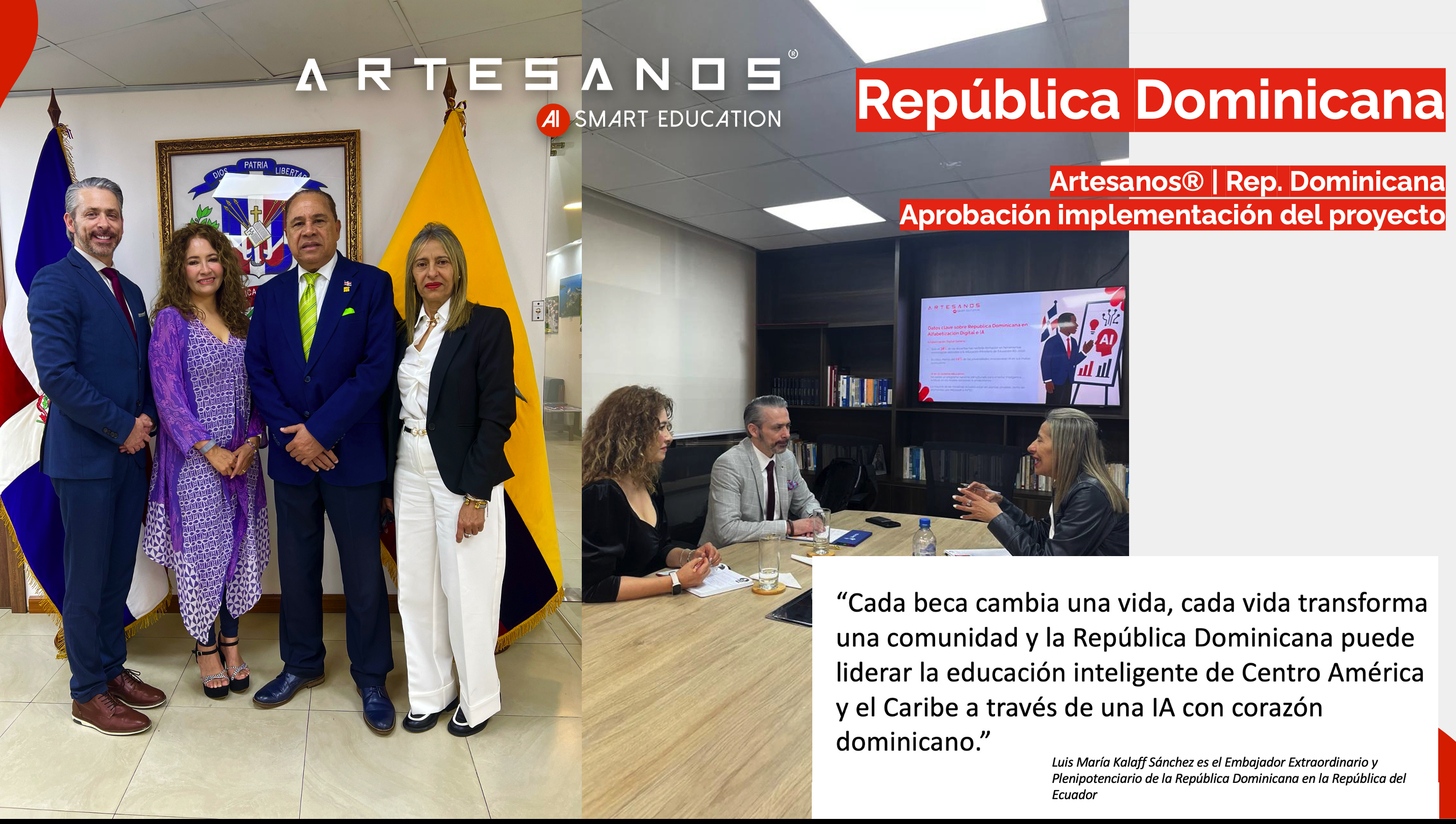 Lanzamiento de Artesanos en República Dominicana